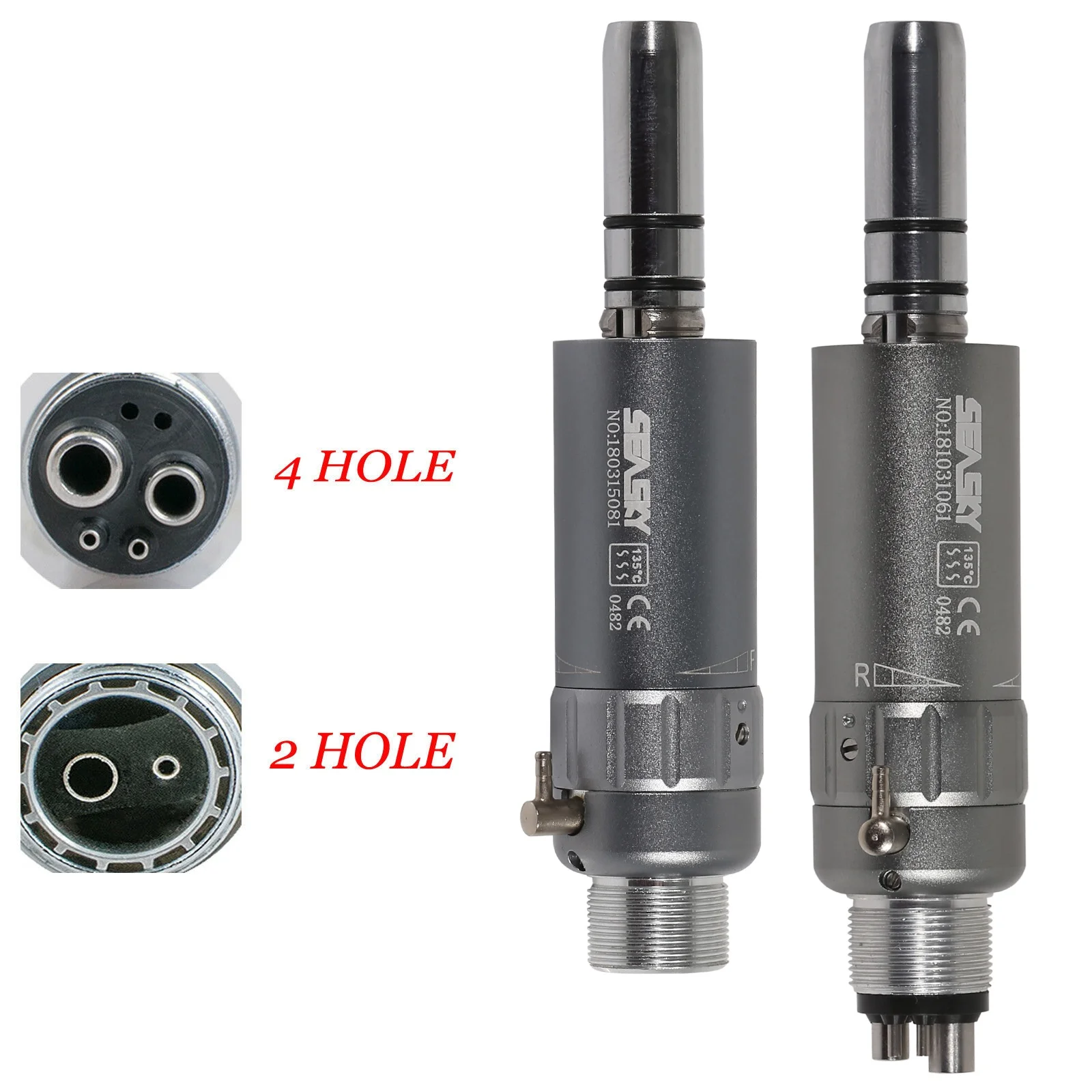 Dental Tool Slow Low Speed Air Motor Micromotor 2/4 Hole Connector Contra Straight Handpiece Free Shipping