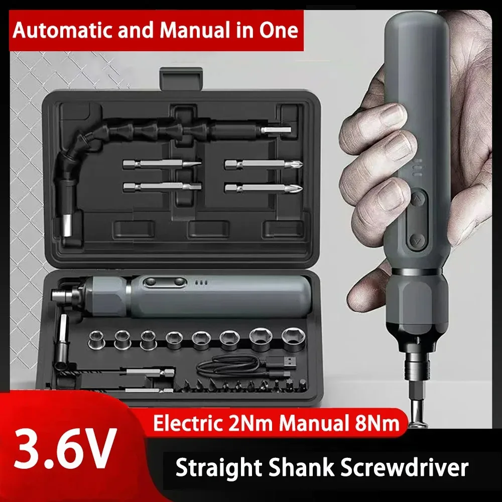 Electric Cordless Screwdriver Kitchen Drill Mini Portable Rechargeable Multifunctional Lithium Electric Hand Drill Cordless Scre
