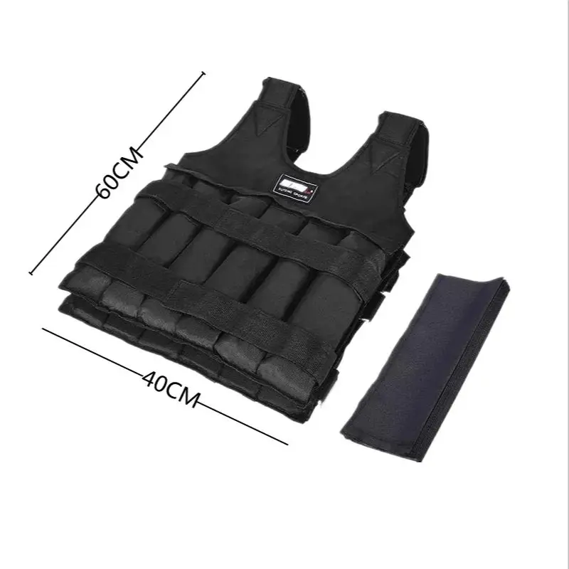 20/50KG Weighted Vest Peralatan Kebugaran Portabel Adjustable Weighted Vest Option for Men and Women Easy to take on and off