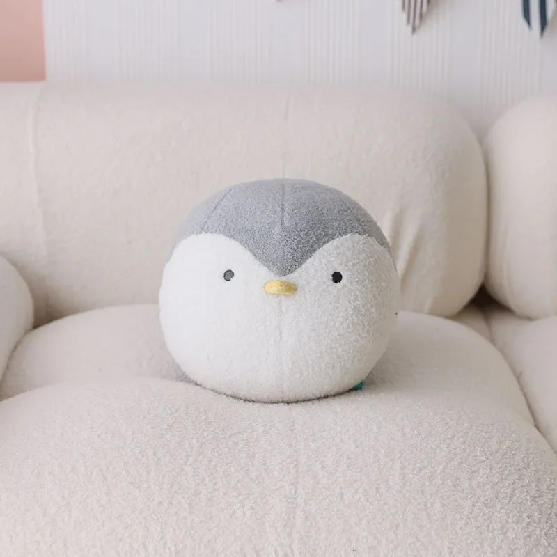 Penguin Plush Toys Cute 24cm Smile Duck Stuffed Dolls Round Soft Plush Toy Throw Pillow Birthday Gift For Kids Home Bed Decor