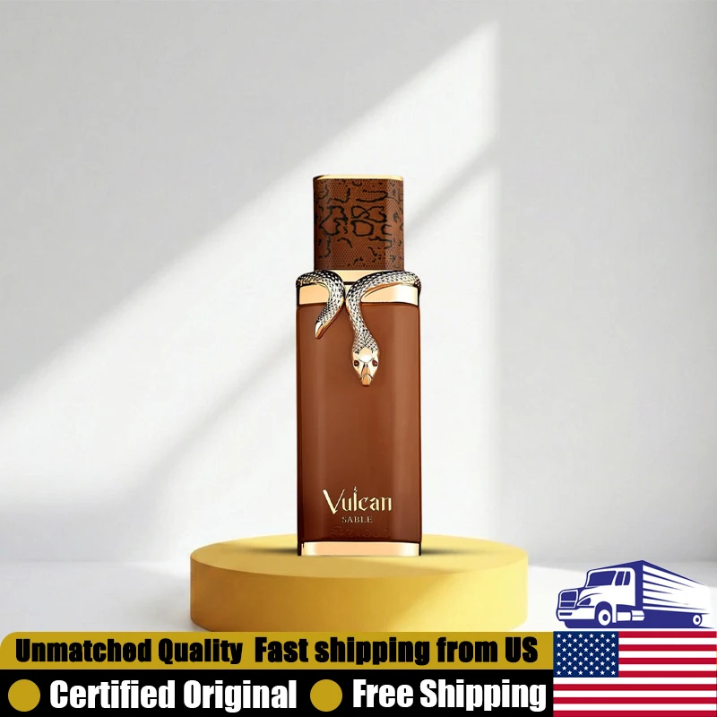 French Avenue Vulcan Sable Eau de Parfum Spray 3.4 Ounce Long-Lasting Aromatic Unisex Cologne 100 ML Portable Pheromones Perfume
