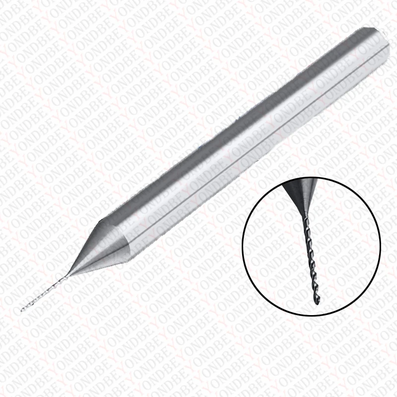 BEYOND Punta elicoidale 0.15-3mm punta fissa in acciaio al tungsteno con codolo fisso di piccolo diametro perforazione Super dura rivestita in lega ad alta velocità 1mm 0.5mm
