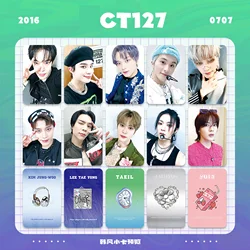 6pcs KPOP 127 INS Style Selfie Photocards DoYoung JungWoo Korean Double-Sided LOMO Cards YUTA TaeYong Fans Collections