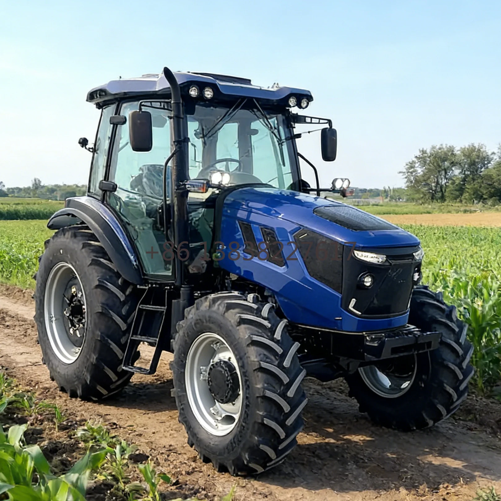 High Quality Farm Diesel Tractors Euro 5 4WD Agriculture Tractor 4x4 50HP 60HP 80HP 120HP  From China With All Attachments