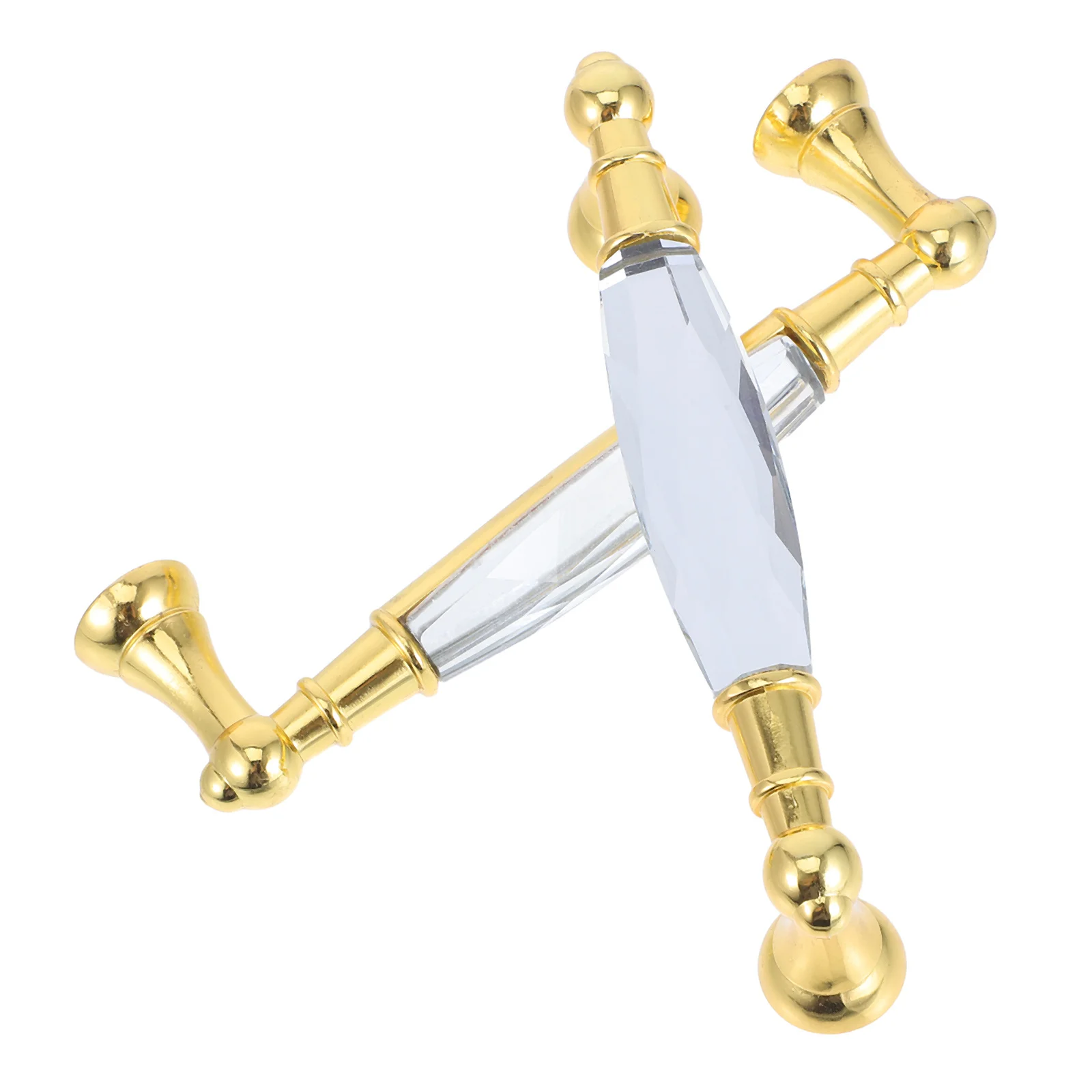 

2 Pcs Colored Glass Handle Crystal Cabinet Knobs Zinc Alloy Door Handles Decorative