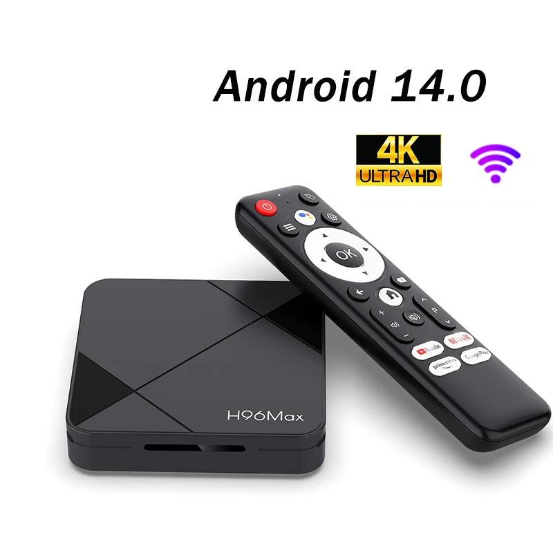 

Android TV Box RK3518 Android 14.0 Quad Core Set Top Box 4K Wifi6 BT5.4 Voice Remote Assistant Smart TV Box 2GB 16GB