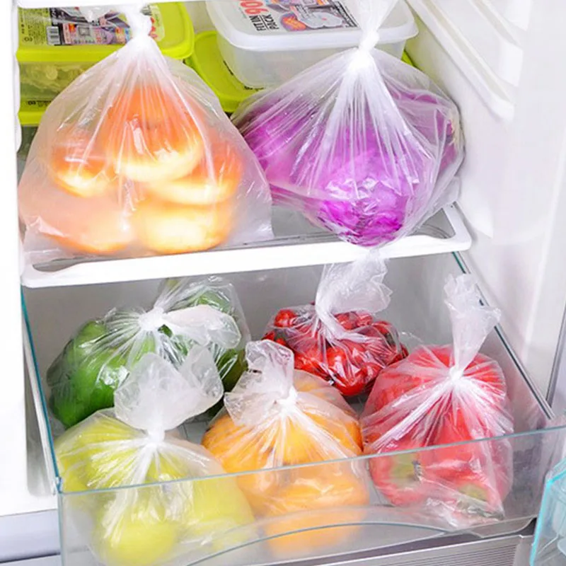 1 Roll Packaging Plastic Bags Disposable Wrap Kitchen Fresh Keeping Heat Sealer Food Saver Bags Vacuum Food Fruit Storage Bag