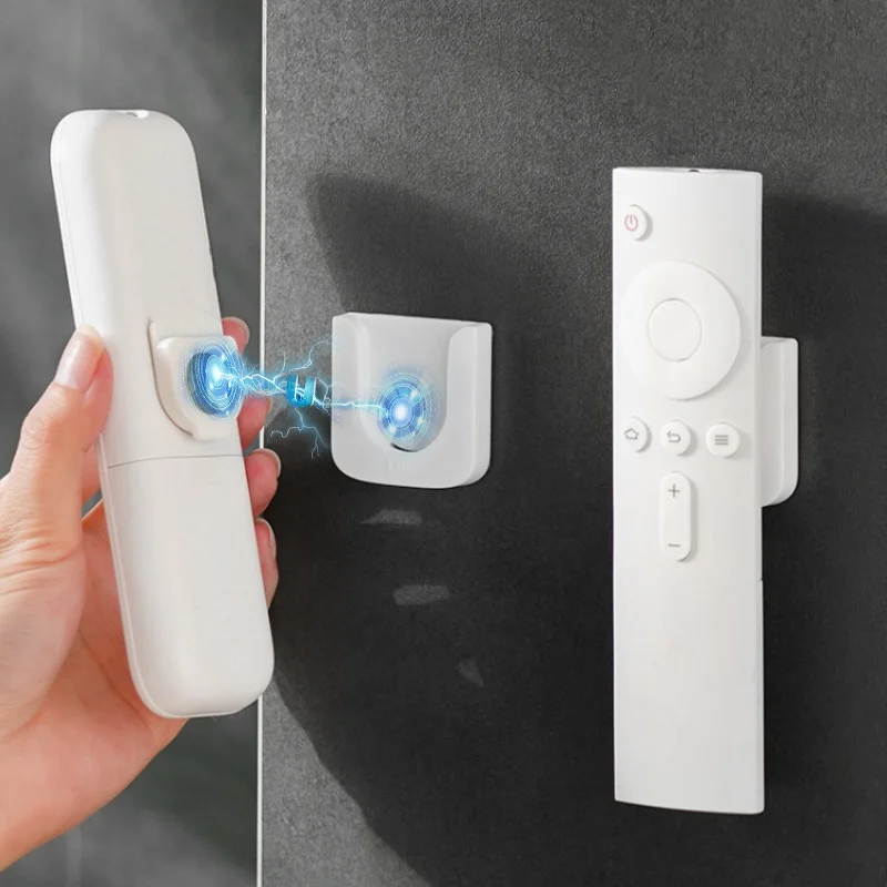 2 remote control magnetic storage hooks for home remote control storage wall mounted adhesive magnetic hooks