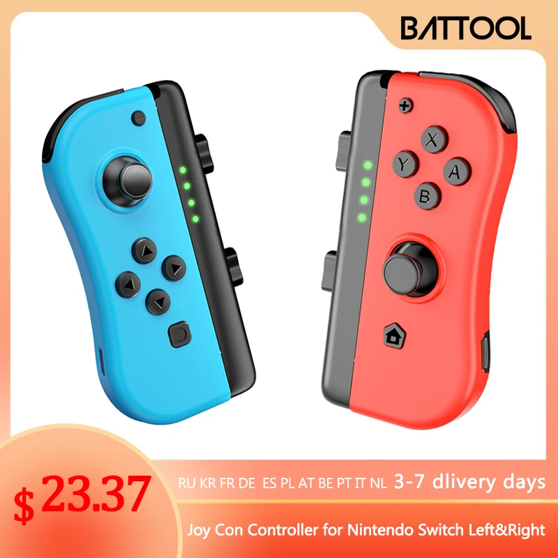 For Joy Controller for Nintendo Switch Left&Right,for Switch Joy Pad,Wireless Support Dual Vibration/Wake-up/Motion Control