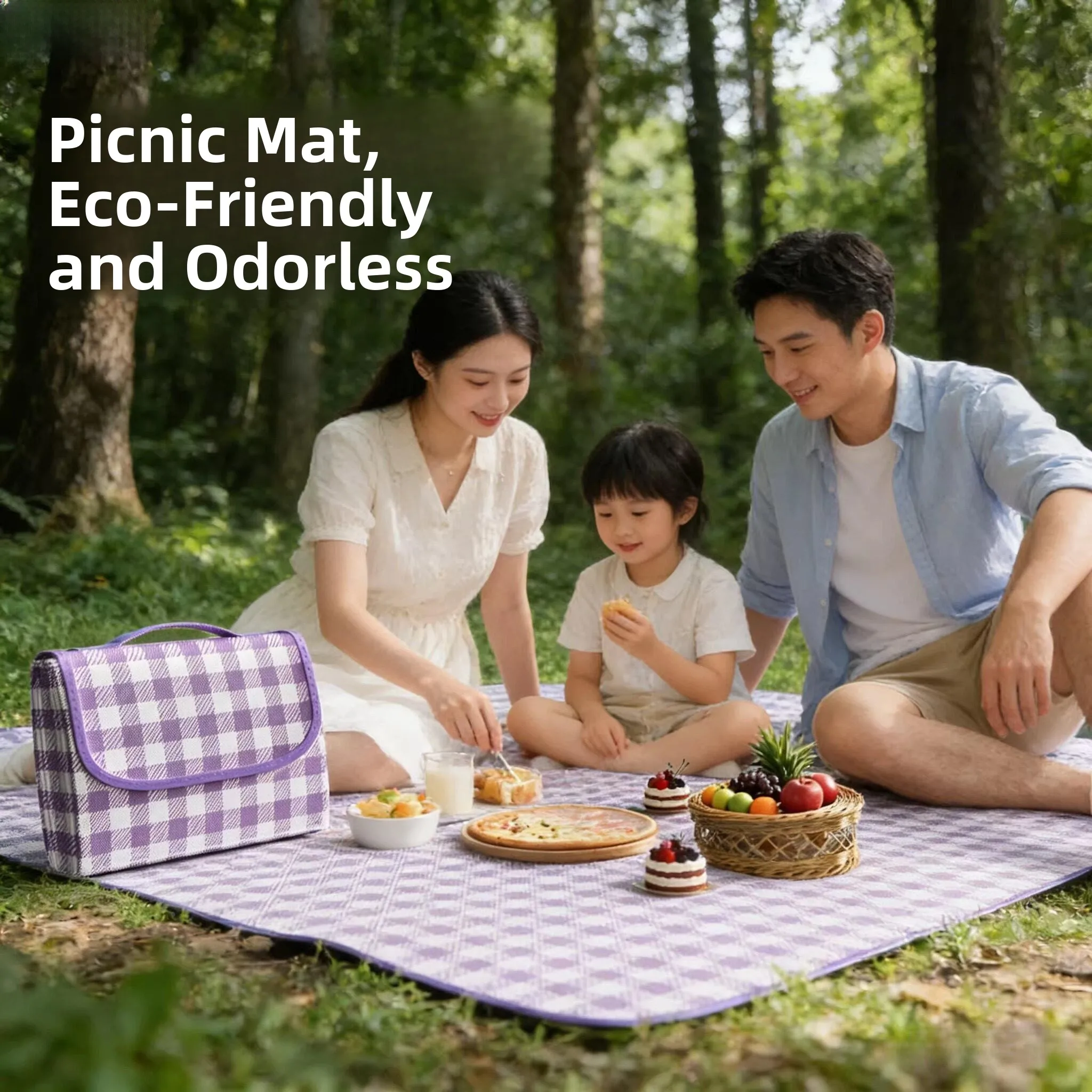 Thickened Waterproof Outdoor Picnic Mat Portable Spring Tour Anti-moisture Cushion Camping Hiking Travel Gear Canvas Beach Pr...
