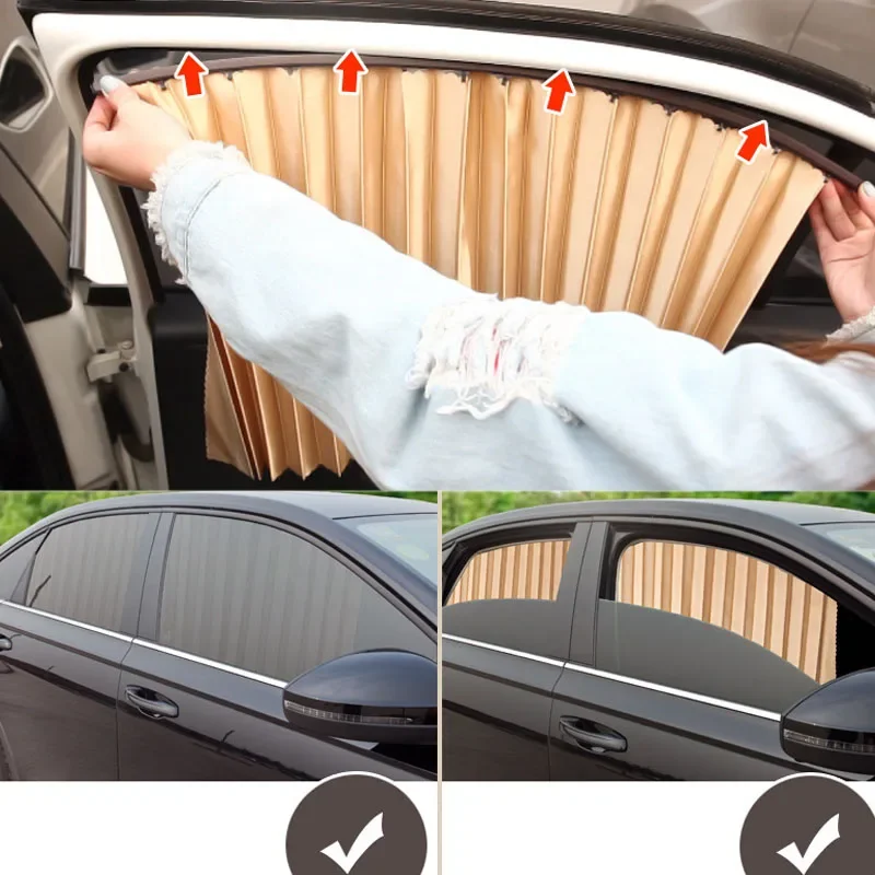 

Car Shade Side Window Sunshade Curtain For Seat Ateca 2019 2020 2021 2022 Accessories Magnetic Sun Visor Sunscreen