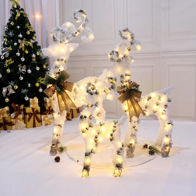 Indoor Outdoors Garden Christmas Snowman Decoration Lamp LED Foldable for Shopping Mall Hotel Window Christmas Tree Ornaments