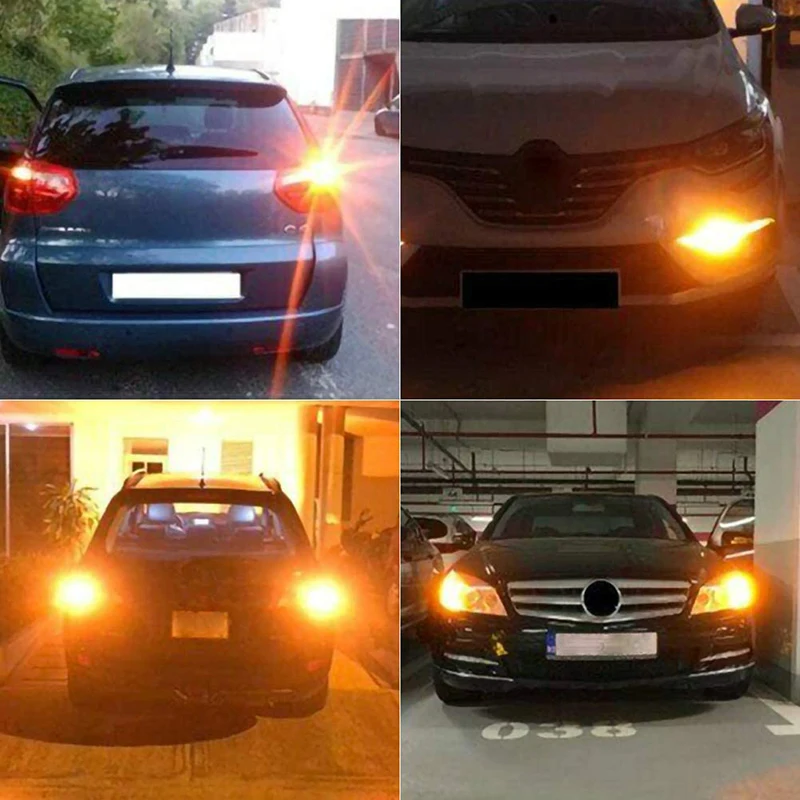 2/4 PCS 1156 BA15S BAU15D 7443 W21W LED Bulbs CANBUS 15W 12V 6500K White Super Bright Car Tail Brake Parking Turn Signal Lights