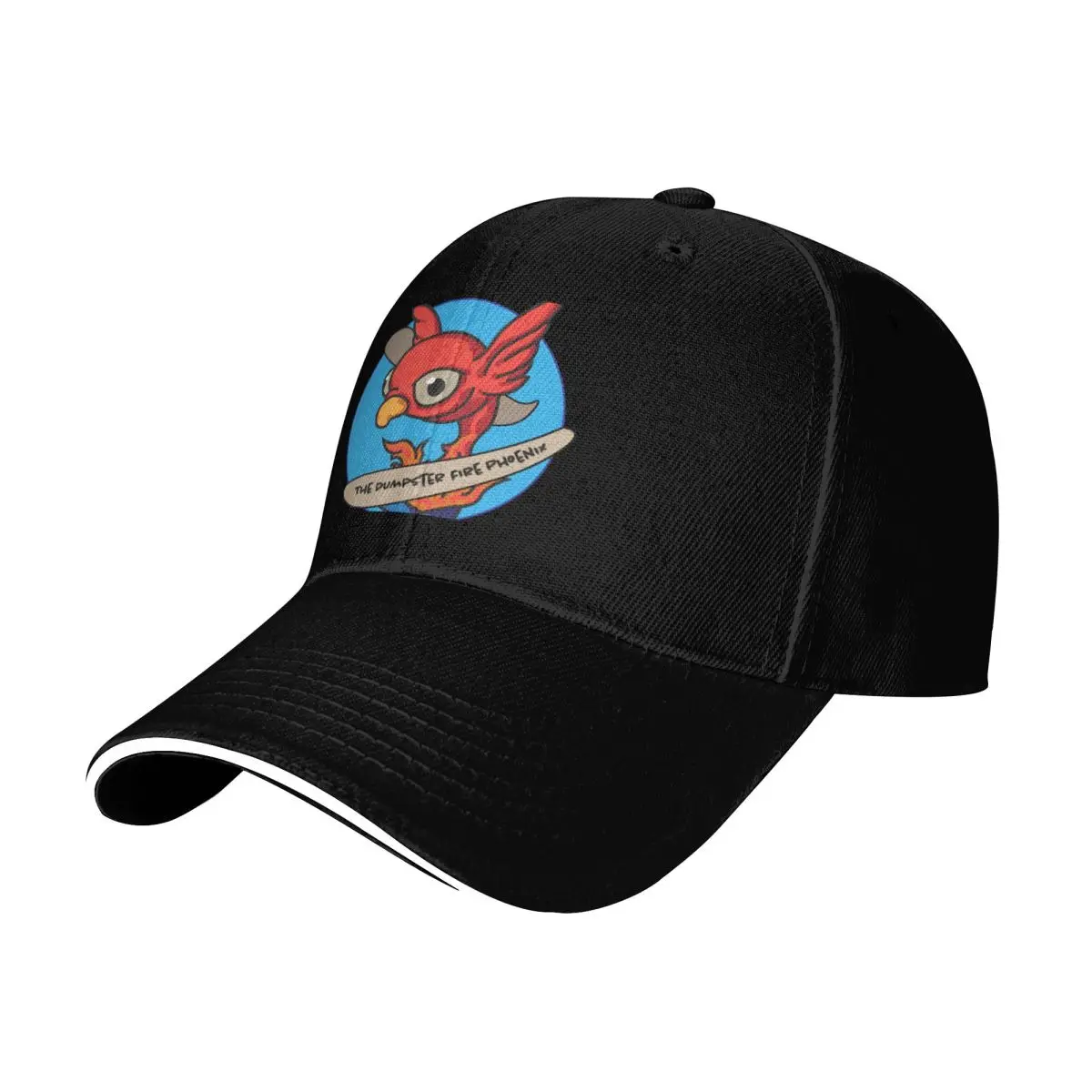 The Dumpster Fire Phoenix Baseball Cap Breathable Mesh Back Adjustable Buckle Closure Moisture Wicking Quick Dry