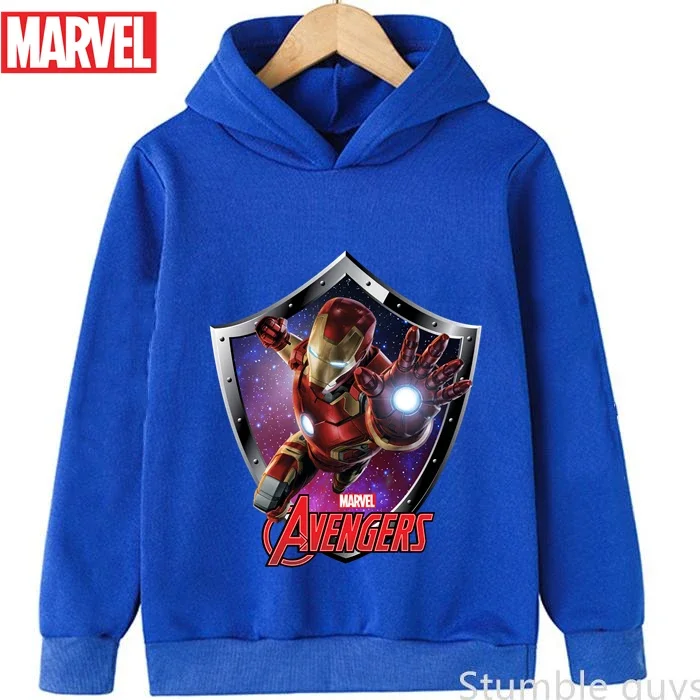 

Iron Man Super Hero Kids Hooded Outfit Autumn 3-13Y Boys Clothes Girls Avengers Marvel Sweatshirt