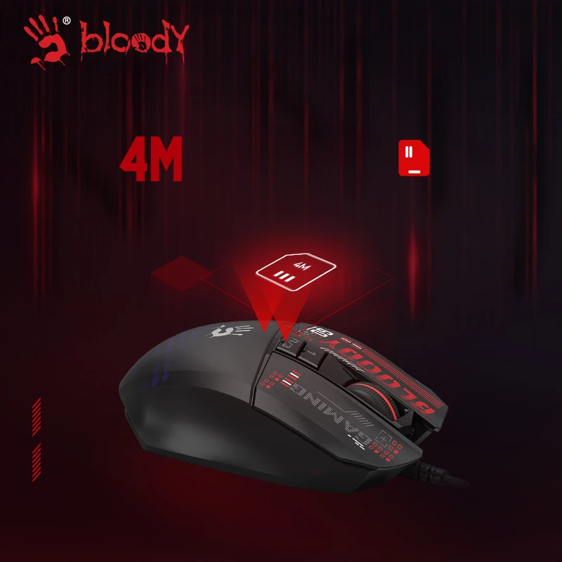 A4tech Bloody Gaming Mouse Wired for PS5/PS4 Platform Converter Universal Pressure Gun Mouse V8 Max Mini COR45