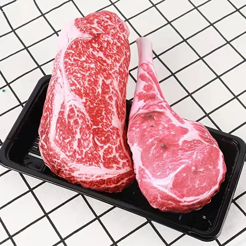 Cross-border hot-selling new productSteak Shape Dog Chew ToyDog chewable steak and battle axe simulation toy