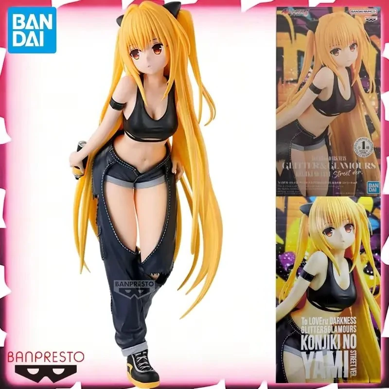 

Genuine Bandai in Stock GLITTER & GLAMOURUS To LOVE-Ru Darkness Golden Darkness Street Style 22cm Figure Model Decoration Gift
