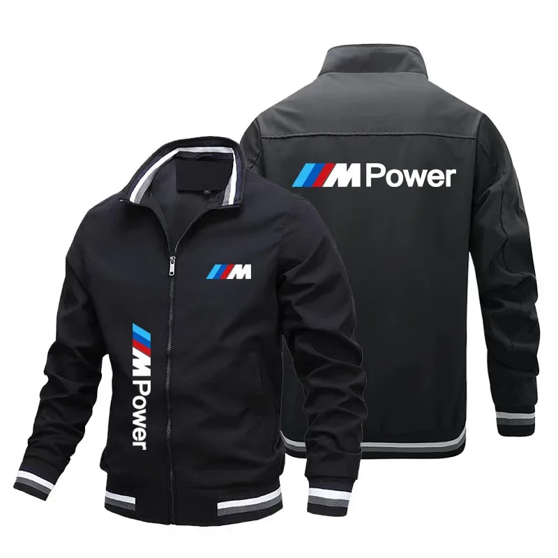 M Power logolu erkek motosiklet ceketi, büyük yarış motosiklet sürücüsü spor kıyafeti, binicilik ceketi