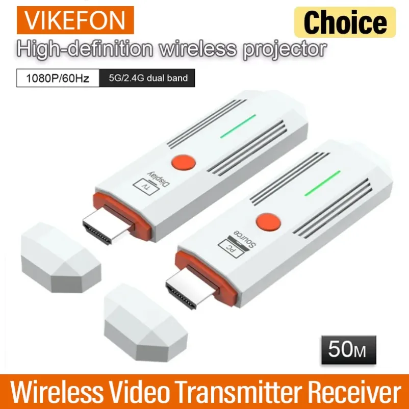 50m-1080p-hdmi対応ワイヤレス送受信機-ビデオディスプレイエクステンダー-カメラ、ラップトップ、テレビに最適