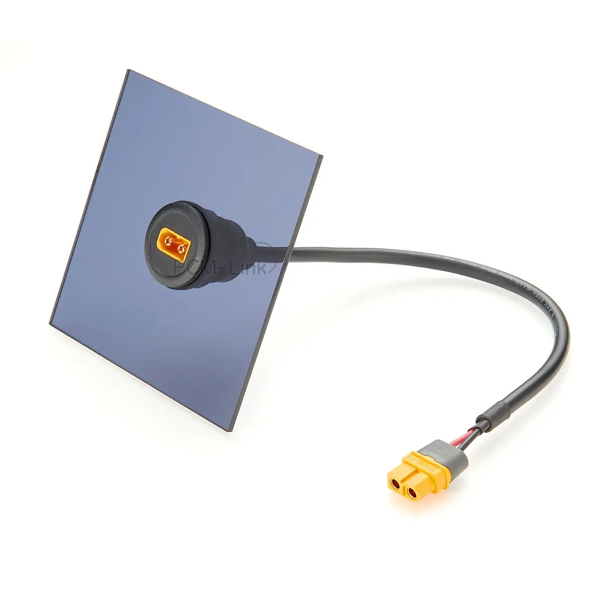 XT60 Male to Female Extension Cable Round/Square Panel Mountable Battery Power Connection Line for Drone RC Aircraft Vehicle
