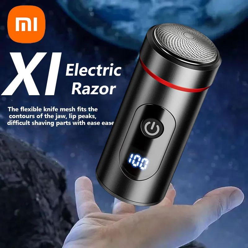 XIAOMI Mini Digital Shaver Type-c Quick Charge Travel Home Digital Display Beard Knife Comfortable Hair Trimmer Pocket Razor