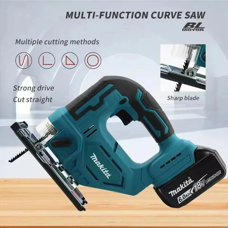 Blade DJV182Z Makita 340W Brushless Jigsaw Electric Jig With Saw Cordless Barrel Handle Jigsaw Portable Carpenter Power Tool