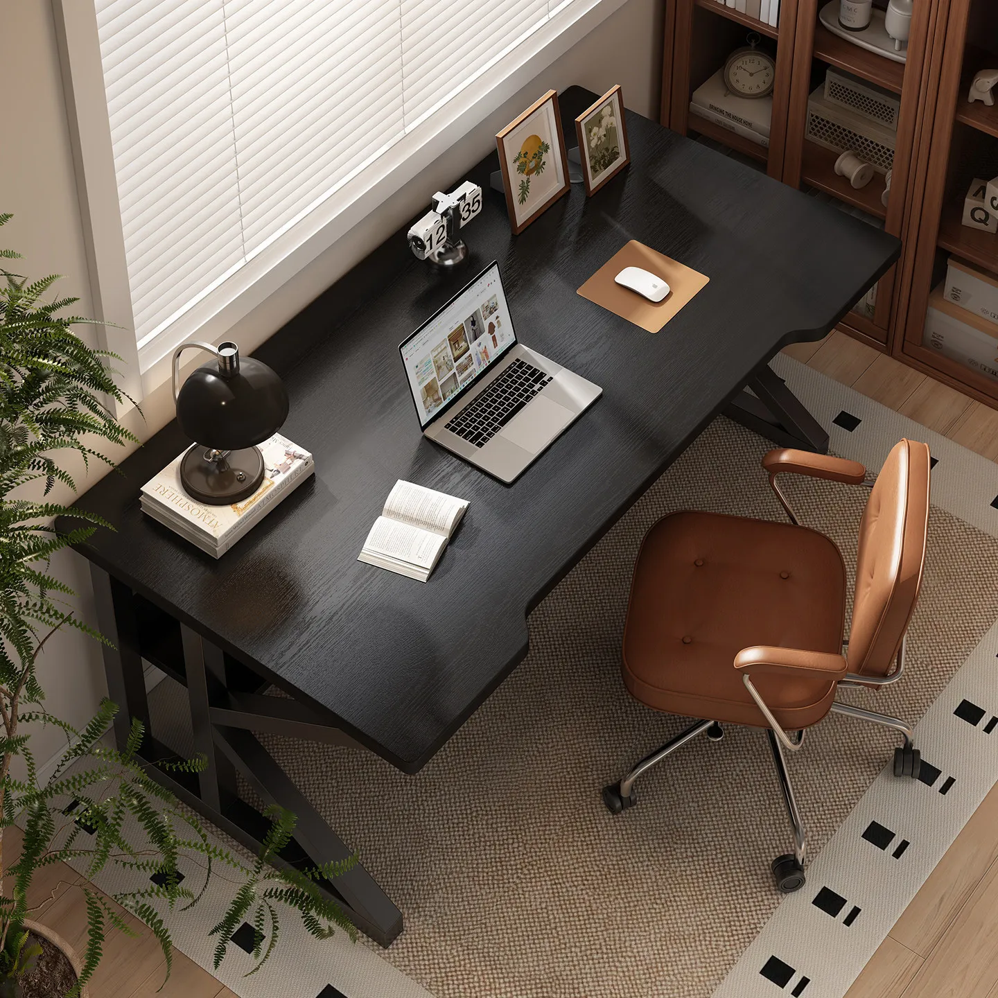 Household writing table, desk, simple workbench, bedroom e-sports table, rectangular table