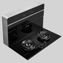 Chassis-less Split Integrated Stove, Dual Motor Side Suction And Lower Exhaust Range Hood, Household Smoke Stove Set