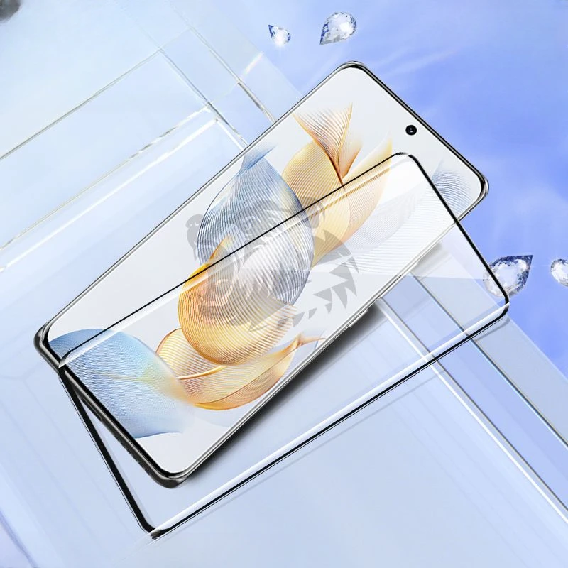 Protecteur d\'écran en verre pour Honor 90 Pro, couverture complète 3D, film de protection transparent 9H