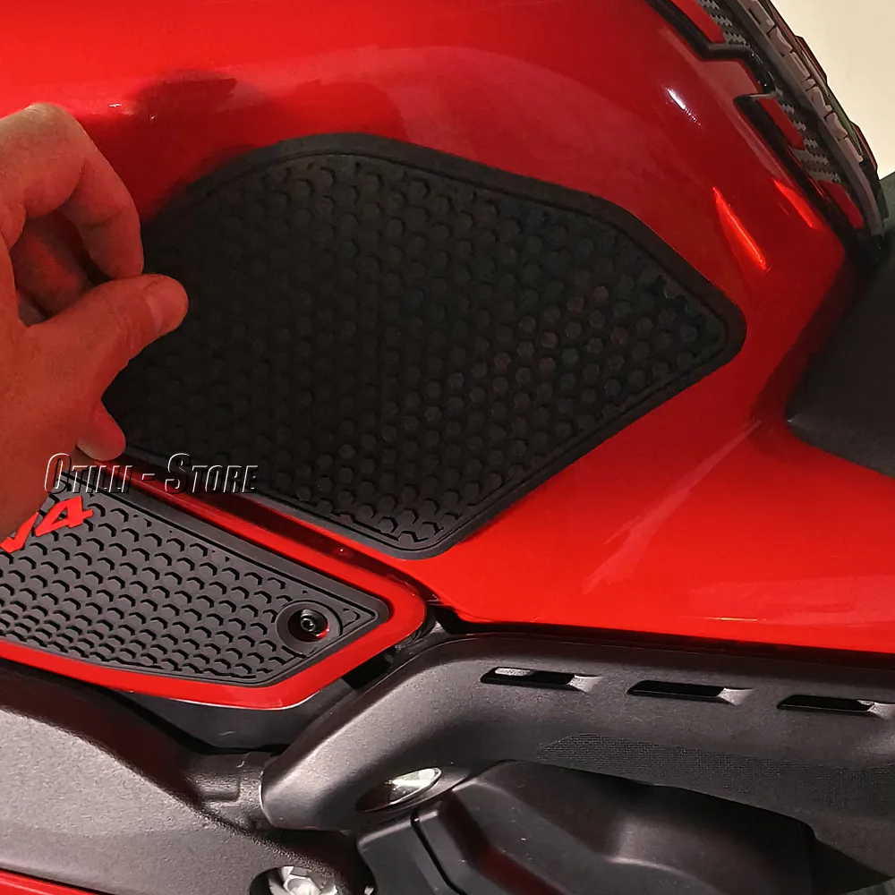 ملحقات حماية لخزان الوقود الأسود للدراجات النارية مناسبة لـ Ducati Panigale V4 V4S V4 R V4 SP2 2022-