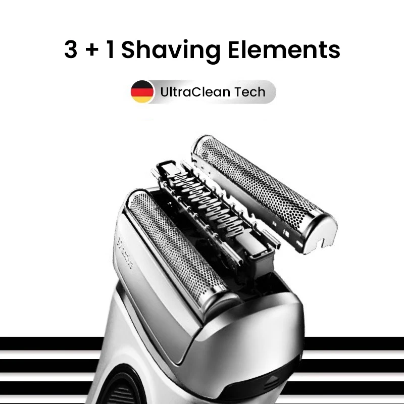 브라운 90A 면도기 헤드 울트라클린 테크 교체 블레이드, S9 액티브 전기 면도기, 9017s/9013s/9023S/9063cc/9067cc/9077cc