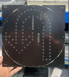 노란색 회전 PCB 보드, LED 신호등 교체, DC12V 200mm