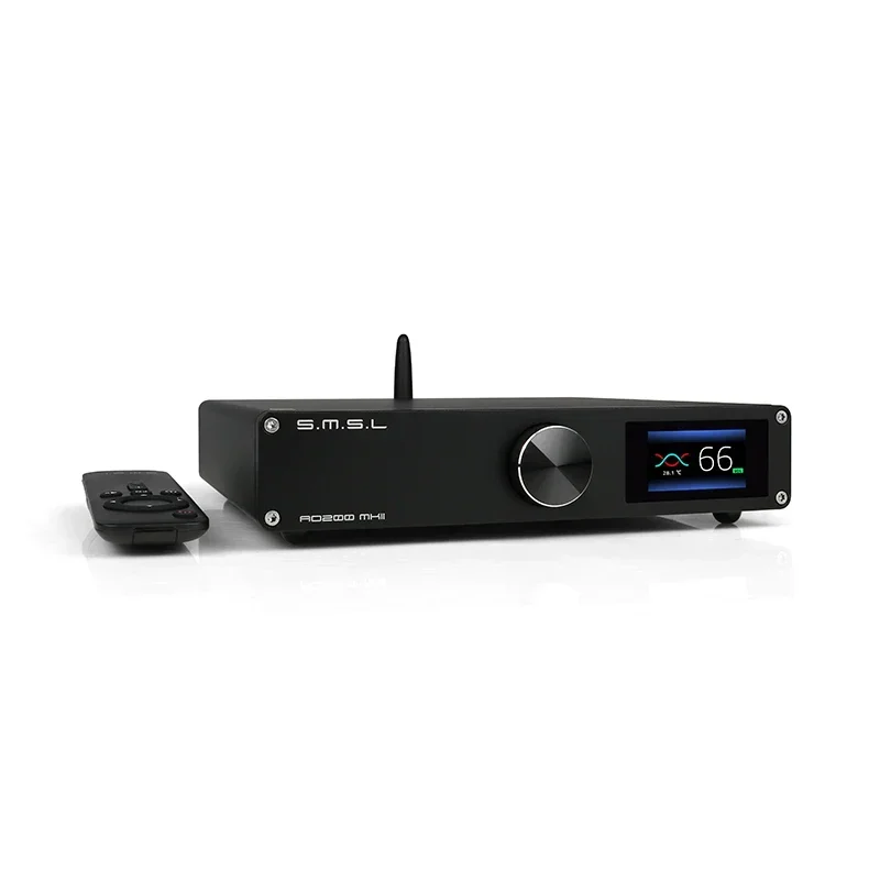 SMSL AO200 MKII Digital Amplifier HIFI Bluetooth 5.0 MA5332 Chip Stereo Amplifier USB/XLR/RCA/Balanced Input SDB Sound Amplifier