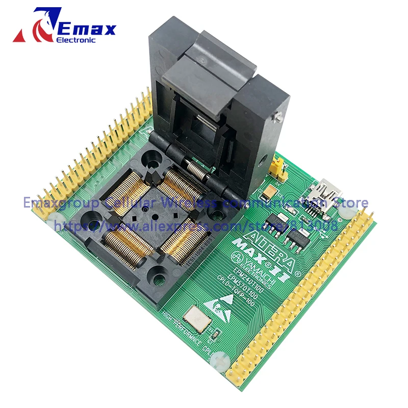 Imagem -02 - Burn-in Socket Gold Chapeamento ic Teste Banco de Teste de Soquete de Assento Epm240t100 Xc95144 Tqfp100