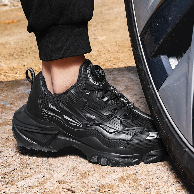 الرجال الأحذية العسكرية التكتيكية أحذية جيش الرجال الجانب سستة الأحذية العسكرية الرجال المضادة للانزلاق حذاء من الجلد أحذية أمان العمل حذاء للسير مسافات طويلة #6