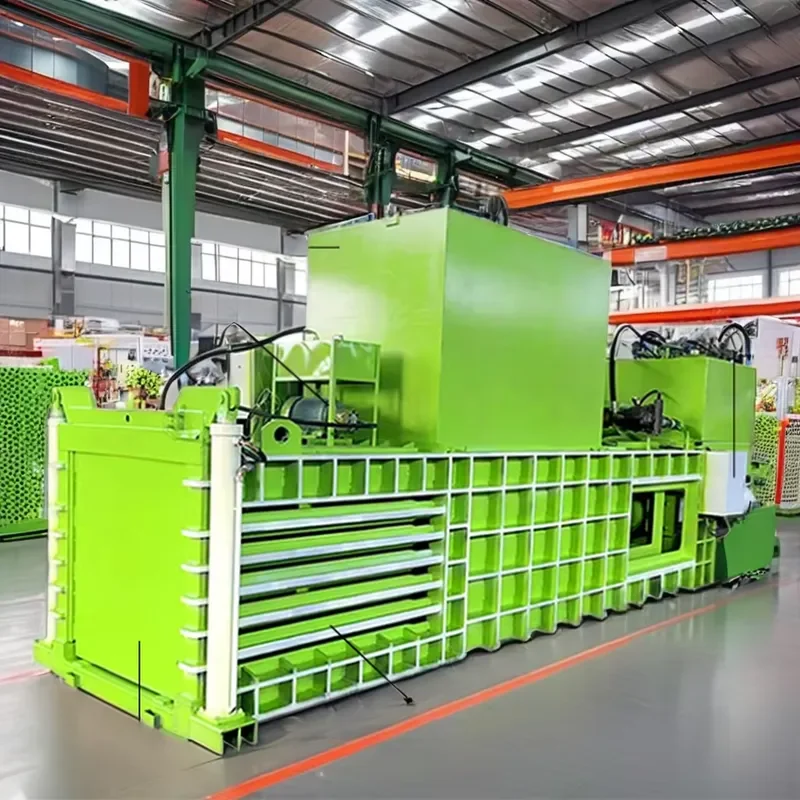 Crusher Fully Automatic Horizontal Baler Metal Scrap Compactor Scrap Metal Waste Plastic Baling Press Machine Motor
