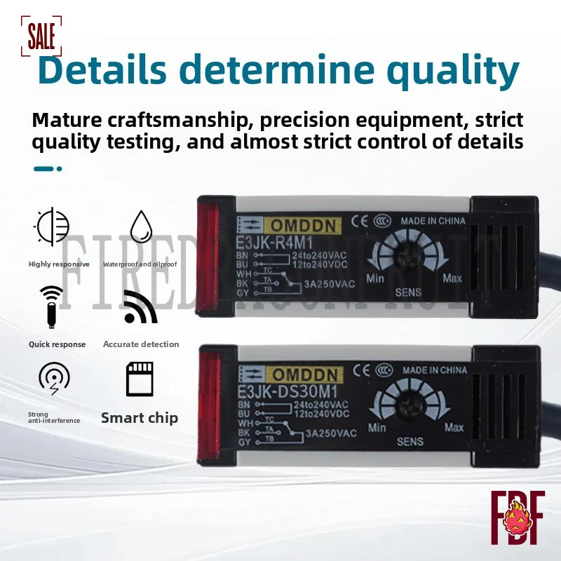 Infrared Photoelectric Sensor E3JK DS30M1 R4M1 5DM1 L 100M1 DCANDAC 12-240V Waterproof HighSensitive Automatic ControlSystems