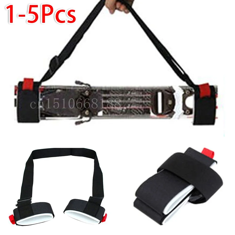 

Ski Pole Carrier Strap Adjustable Ski Shoulder Hand Carrier Lash Handle Straps Snowboard Porter Hook Loop Skiing Accessories