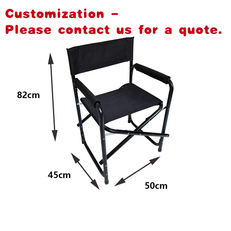 

custom.Outdoor Portable Folding Director Chair Oxford Camping Hiking Fishing Hunting with Iron Metal