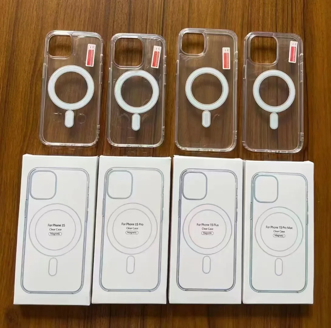 Original Luxury Magsafe Wireless Charging Case For iPhone 16 15 14 13 12 11 Pro Max Plus Mini Magnetic Transparent Bumper Cover image 5