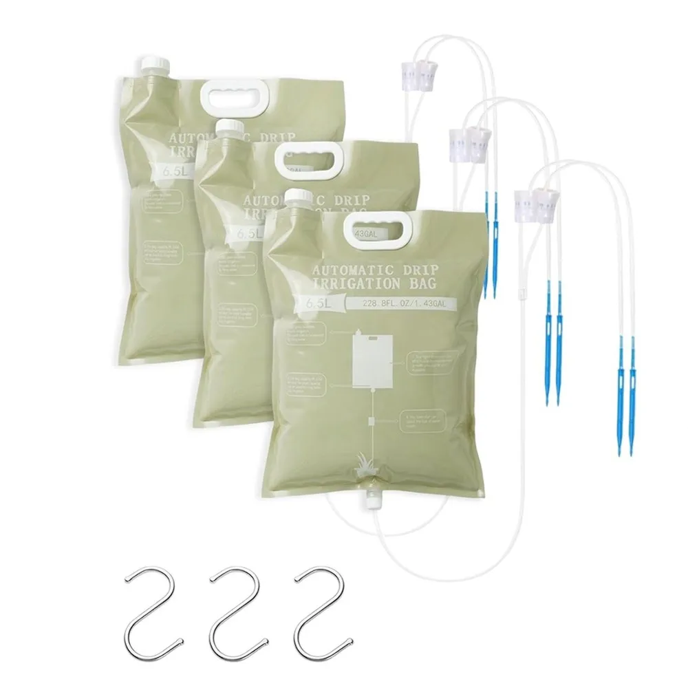 ABVG-3Pcs Automatic Drip Irrigation Bag For Plants - 6.5L Lazy Watering Device For Garden Pots & Greenery