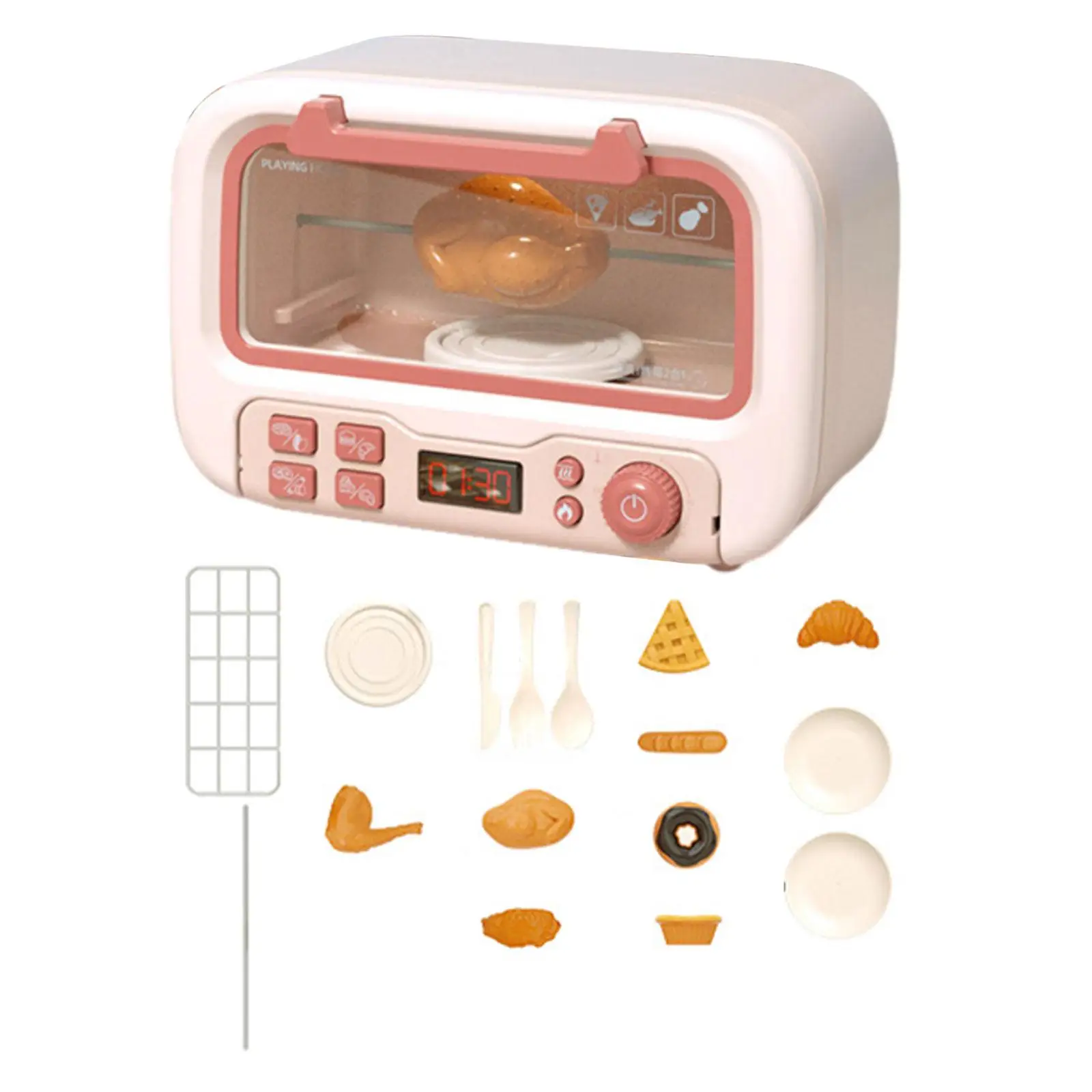 Kids Microwave Play Pretend Toys Realistic Toy Kitchen Appliances and Food Accessories for 3-8 Year Old Toddlers Kids Microwave Play Pretend Toys Realistic Toy Kitchen Appliances and Food Accessories for 3-8 Year Old Toddlers