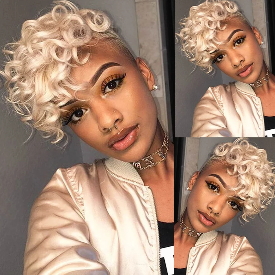 613 Blonde Pixie Cu… - image