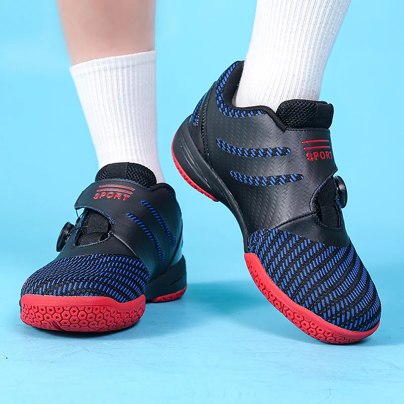 Sapatos profissionais de badminton para homens e mulheres, tênis de carbon plate knob, indoor e outdoor, tênis de mesa, tênis de voleibol