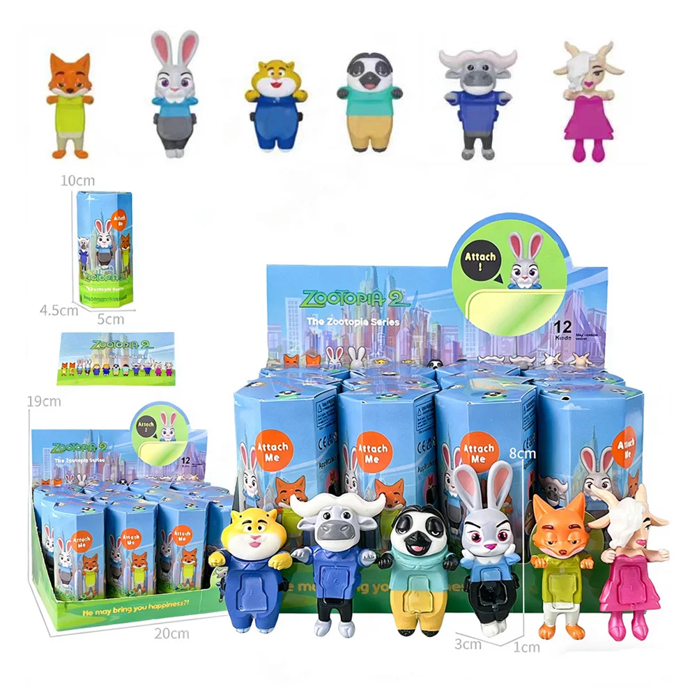 

Сумасшедшие животные, городская серия, слепая коробка, автомобильное украшение, липкое украшение для мобильного телефона, кролик Джуди, лиса, ник, игрушка, подарок ручной работы, орнамент