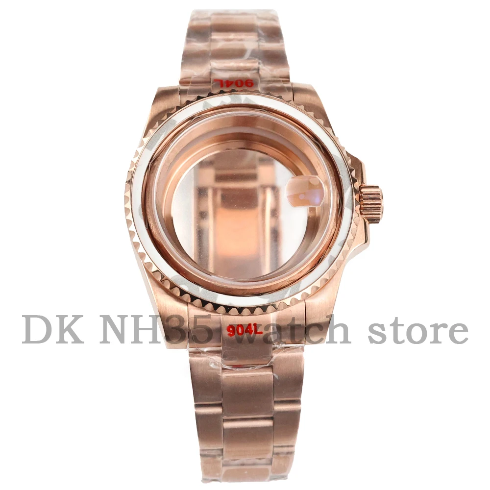 

Watch Case 40mm NH35 Solid Brushed Oyster Strap Fit NH34 NH35 NH36 NH38 Movement 28.5mm Dial Stainless Steel Watch Accessories