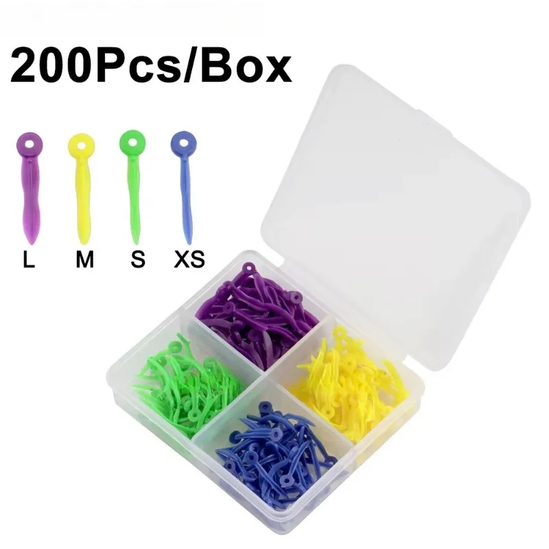 

10Boxes Dental Disposable Tooth Gap Wedges with End Circular Hole 4 Sizes Plastic Wedges Oral Care Accessories Dentistry Tool