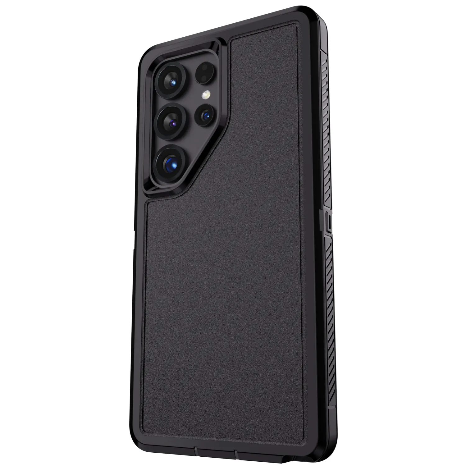 For Samsung Galaxy S22 Ultra 5G/S23 Ultra/S24/S24 Plus/S24 Ultra/S25/S25 Plus/S25 Ultra Case Shockproof Rugged Hard Cover Black