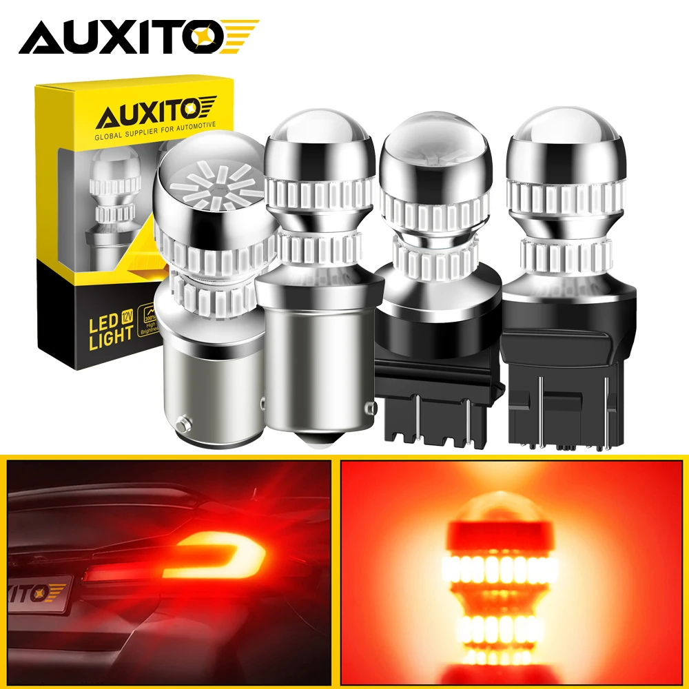 

AUXITO CANBUS 1156 BA15S 7443 Светодиодный стоп-сигнал Красный T20 W21/5W 7440 W21W 3157 1157 BAY15D P21/5W Светодиодная лампа Автомобильный задний стоп-сигнал